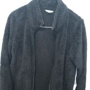 SONOMA TEDDY COAT full-zip in black